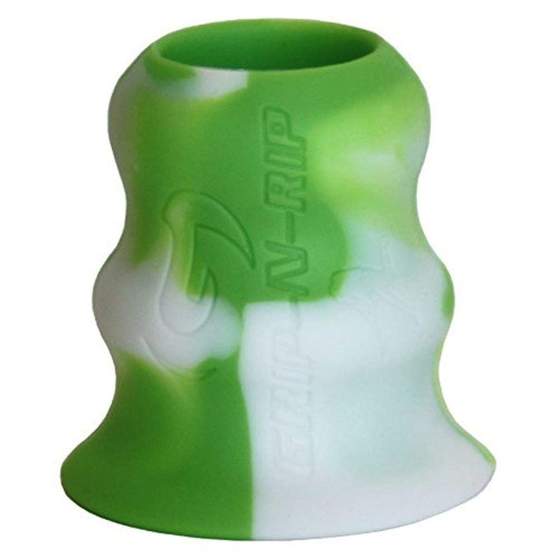 مقبض Grip-N-Rip II لمضرب الكرة اللينة، تصميم غير قابل للانزلاق، مقبض مريح لتأمين القبضة، متين وطويل الأمد، سهل التركيب، يناسب معظم مضارب الكرة اللينة، مثالي لراحة وأداء محسّن (أخضر/أبيض)